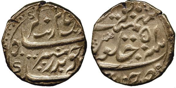 1 Rupee Inde / Compagnie anglaise des Indes orientales (1757-1858) Argent 