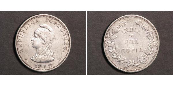 1 Rupee Inde portugaise (1510-1961) Argent 