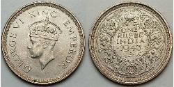 1 Rupee Raj britannique (1858-1947) Argent 
