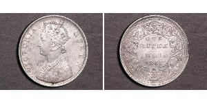 1 Rupee Raj britannique (1858-1947) Argent Victoria (1819 - 1901)