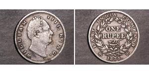 1 Rupee Raj britannique (1858-1947) Argent Guillaume IV (1765-1837)