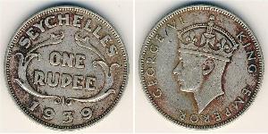 1 Rupee Seychelles Argent 