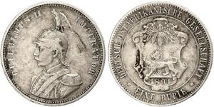 1 Rupee Africa Orientale Tedesca (1885-1919) Argento 
