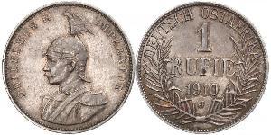 1 Rupee Africa Orientale Tedesca (1885-1919) Argento Wilhelm II, German Emperor (1859-1941)