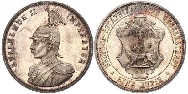 1 Rupee Africa Orientale Tedesca (1885-1919) Argento 