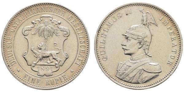 1 Rupee Africa Orientale Tedesca (1885-1919) Argento 