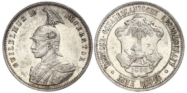 1 Rupee Africa Orientale Tedesca (1885-1919) Argento 