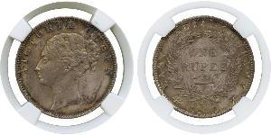 1 Rupee India Argento Vittoria (1819 - 1901)