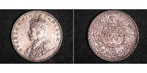 1 Rupee Raj Britannico (1858-1947) Argento Giorgio V (1865-1936)