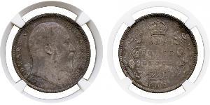 1 Rupee Raj Britannico (1858-1947) Argento Edoardo VII (1841-1910)