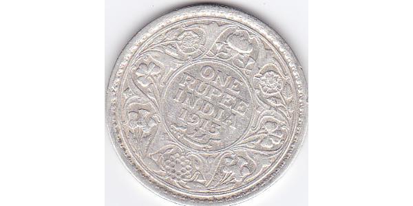 1 Rupee Raj Britannico (1858-1947) Argento Giorgio V (1865-1936)