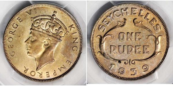 1 Rupee Seychelles Argento 