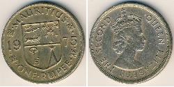1 Rupee Mauritius Bronzo 
