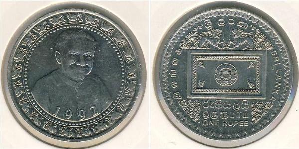 1 Rupee Sri Lanka/Ceylon Copper/Nickel 