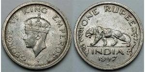 1 Rupee Britisch-Indien (1858-1947) Nickel Georg VI (1895-1952)