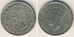 1 Rupee Mauricio Níquel/Cobre 