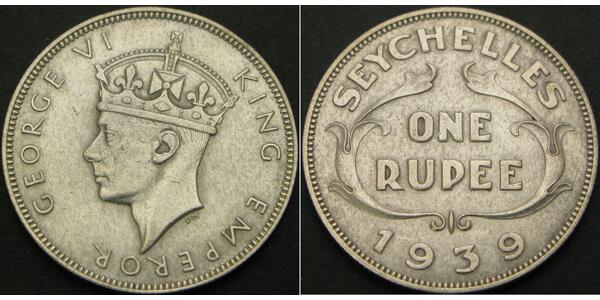 1 Rupee Seychelles Plata 