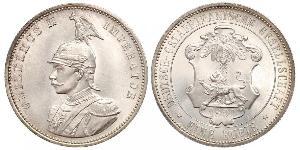 1 Rupee África Oriental Alemana (1885-1919) Plata 