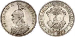 1 Rupee África Oriental Alemana (1885-1919) Plata 