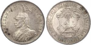 1 Rupee África Oriental Alemana (1885-1919) Plata 