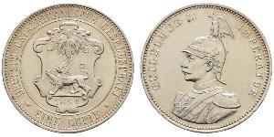 1 Rupee África Oriental Alemana (1885-1919) Plata 