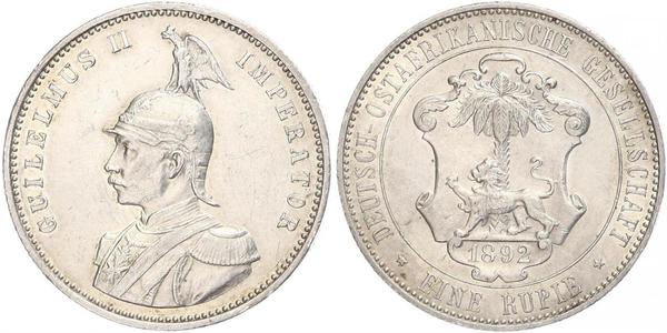 1 Rupee África Oriental Alemana (1885-1919) Plata 