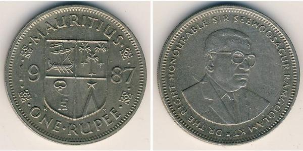 1 Rupee Mauritius Rame/Nichel 