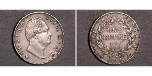 1 Rupee Britisch-Indien (1858-1947) Silber Wilhelm IV (1765-1837)