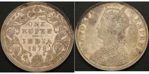 1 Rupee Britisch-Indien (1858-1947) Silber Victoria (1819 - 1901)