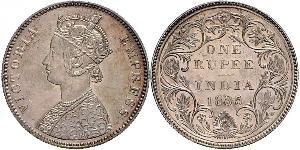 1 Rupee Britisch-Indien (1858-1947) Silber Victoria (1819 - 1901)