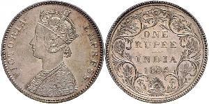 1 Rupee Britisch-Indien (1858-1947) Silber Victoria (1819 - 1901)