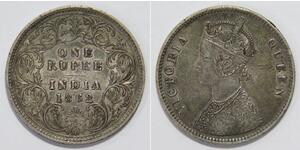 1 Rupee Britisch-Indien (1858-1947) Silber Victoria (1819 - 1901)