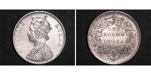 1 Rupee Britisch-Indien (1858-1947) Silber Victoria (1819 - 1901)