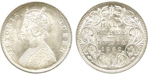1 Rupee Britisch-Indien (1858-1947) Silber Victoria (1819 - 1901)