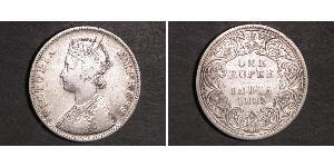 1 Rupee Britisch-Indien (1858-1947) Silber Victoria (1819 - 1901)