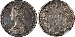 1 Rupee Britisch-Indien (1858-1947) Silber Victoria (1819 - 1901)