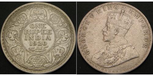 1 Rupee Britisch-Indien (1858-1947) Silber George V (1865-1936)