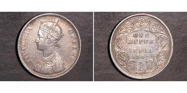 1 Rupee Britisch-Indien (1858-1947) Silber Victoria (1819 - 1901)