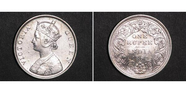 1 Rupee Britisch-Indien (1858-1947) Silber Victoria (1819 - 1901)