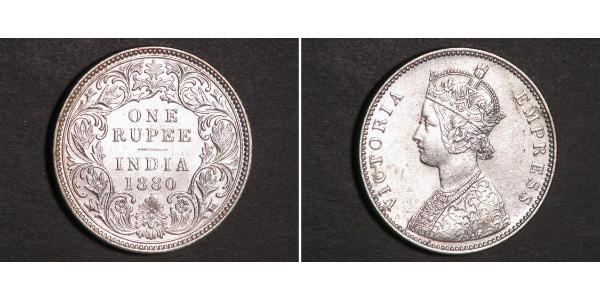 1 Rupee Britisch-Indien (1858-1947) Silber Victoria (1819 - 1901)