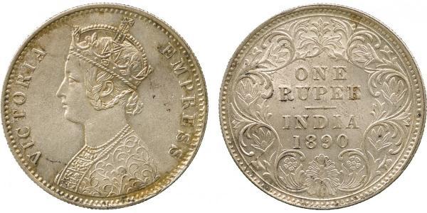 1 Rupee Britisch-Indien (1858-1947) Silber Victoria (1819 - 1901)