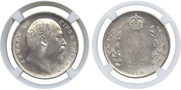 1 Rupee Britisch-Indien (1858-1947) Silber Eduard VII (1841-1910)