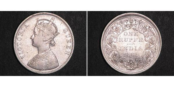 1 Rupee Britisch-Indien (1858-1947) Silber Victoria (1819 - 1901)
