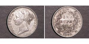 1 Rupee Britische Ostindien-Kompanie (1757-1858) Silber Victoria (1819 - 1901)