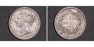 1 Rupee Britische Ostindien-Kompanie (1757-1858) Silber Victoria (1819 - 1901)