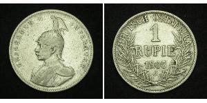 1 Rupee Deutsch-Ostafrika (1885-1919) Silber Wilhelm II, German Emperor (1859-1941)