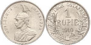 1 Rupee Deutsch-Ostafrika (1885-1919) Silber Wilhelm II, German Emperor (1859-1941)