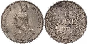 1 Rupee Deutsch-Ostafrika (1885-1919) Silber Wilhelm II, German Emperor (1859-1941)