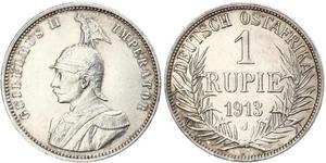 1 Rupee Deutsch-Ostafrika (1885-1919) Silber Wilhelm II, German Emperor (1859-1941)