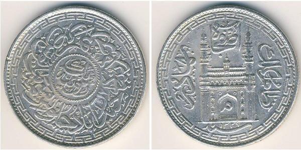 1 Rupee Hyderabad (1724 - 1948) Silber 
